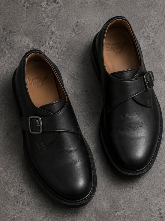 Dr. Martens Padraic Monk Strap Shoes Black Leather Men’s 9 EU 42 main image 13